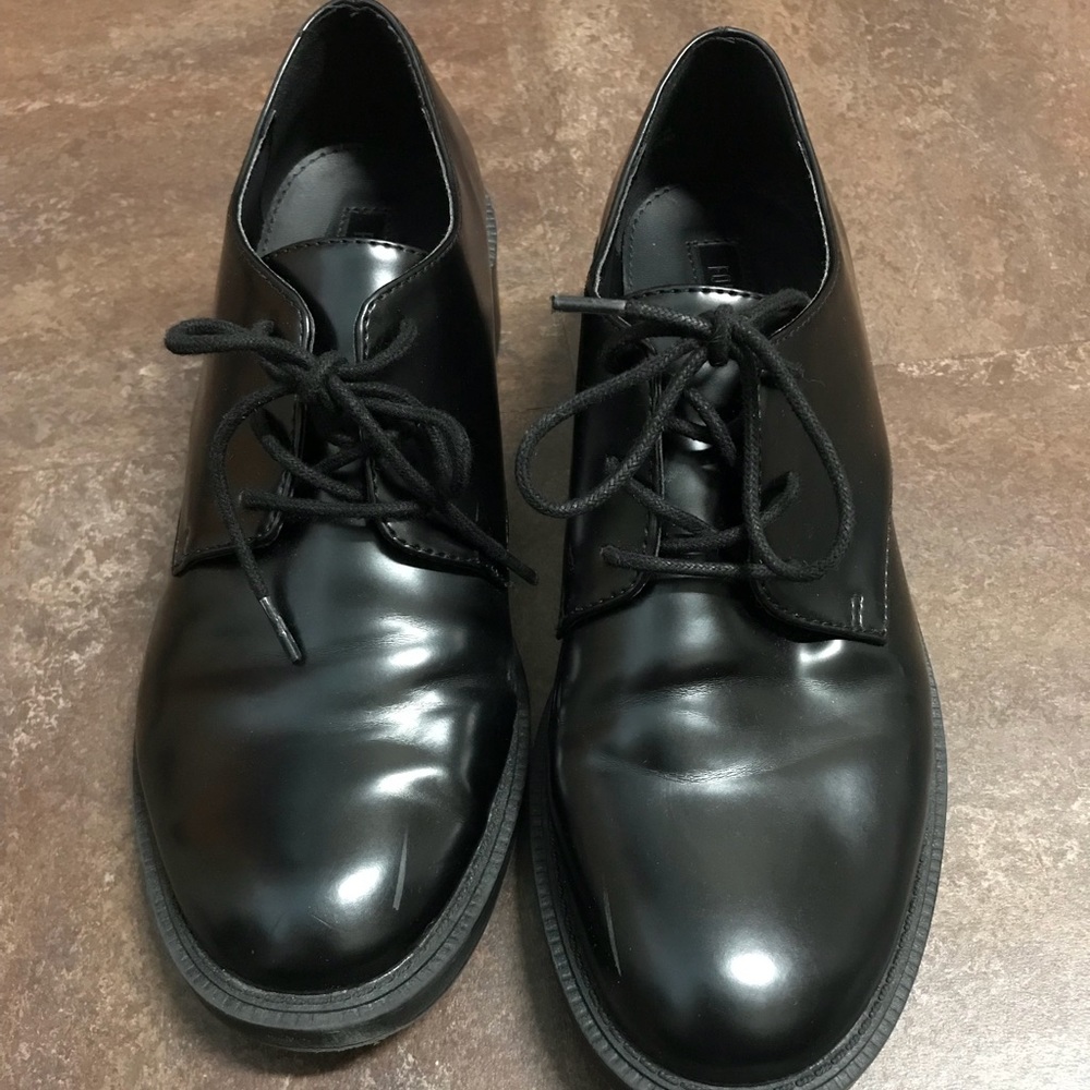 Black loafers